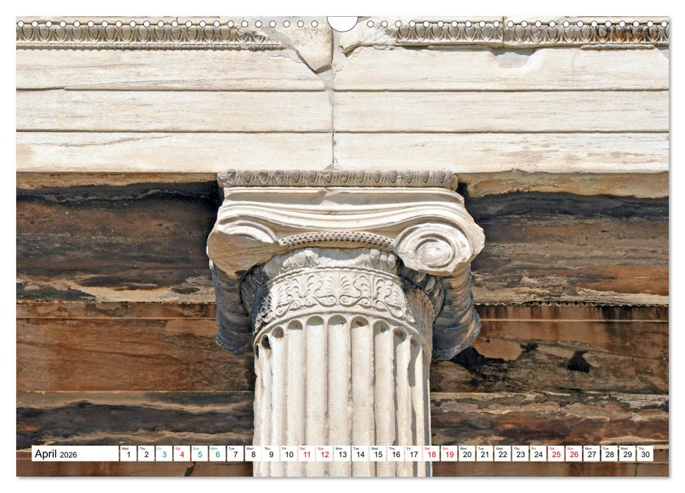 Ancient Greece and Architecture (CALVENDO Monthly Calendar 2026)