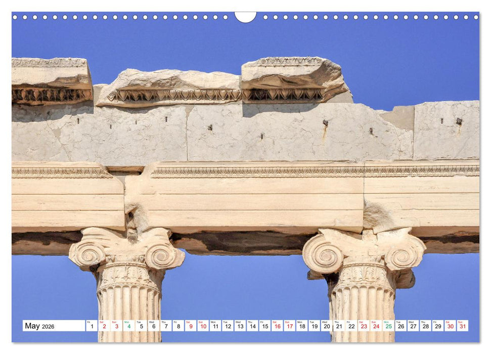 Ancient Greece and Architecture (CALVENDO Monthly Calendar 2026)