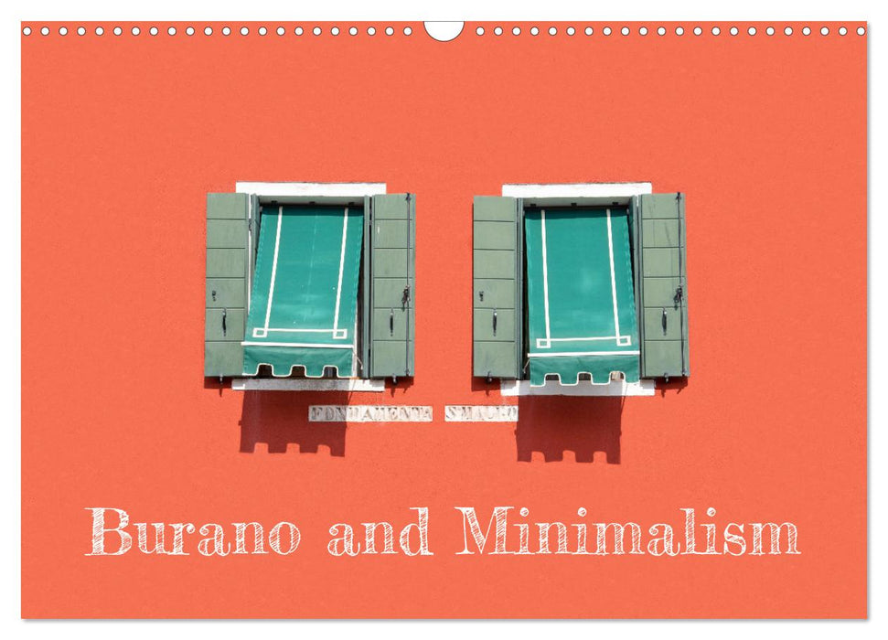 Burano and Minimalism (CALVENDO Monthly Calendar 2026)