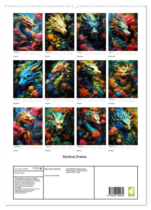 Mystical Drakes (CALVENDO Premium-Calendar 2026)