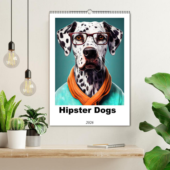 Hipster Dogs (CALVENDO Monthly Calendar 2026)