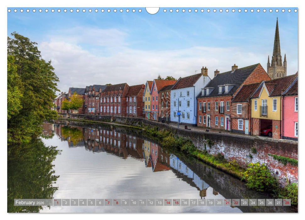 Norfolk - From the North Sea to the Broads (CALVENDO Monthly Calendar 2026)