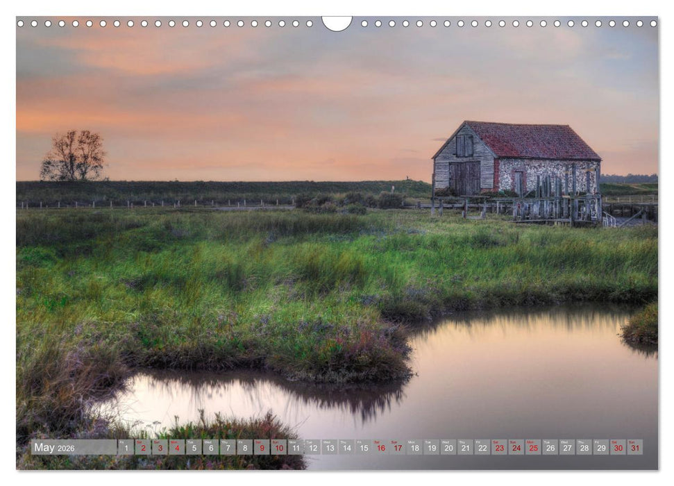 Norfolk - From the North Sea to the Broads (CALVENDO Monthly Calendar 2026)