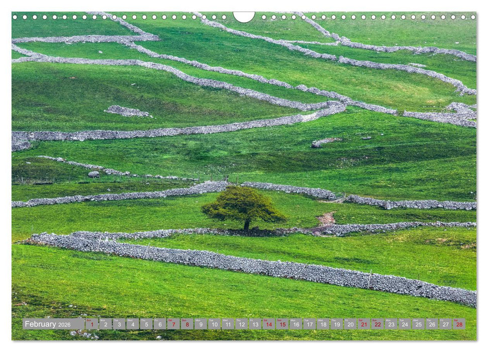 Yorkshire - Romantic between dales and coast (CALVENDO Monthly Calendar 2026)