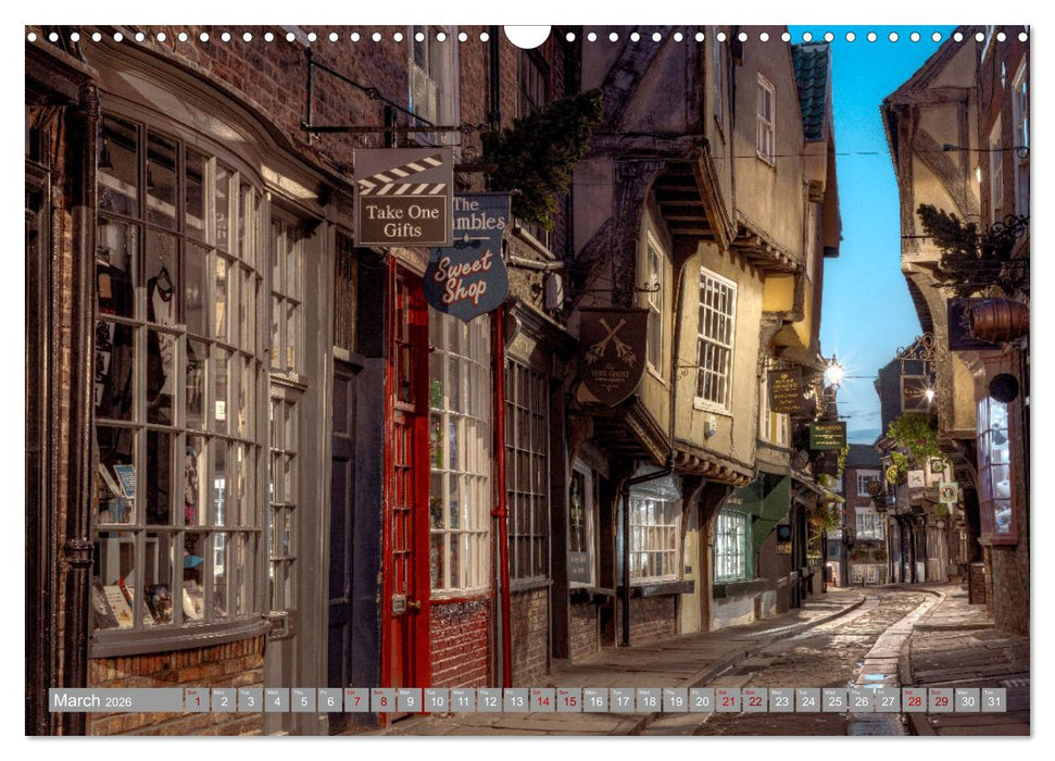 Yorkshire - Romantic between dales and coast (CALVENDO Monthly Calendar 2026)