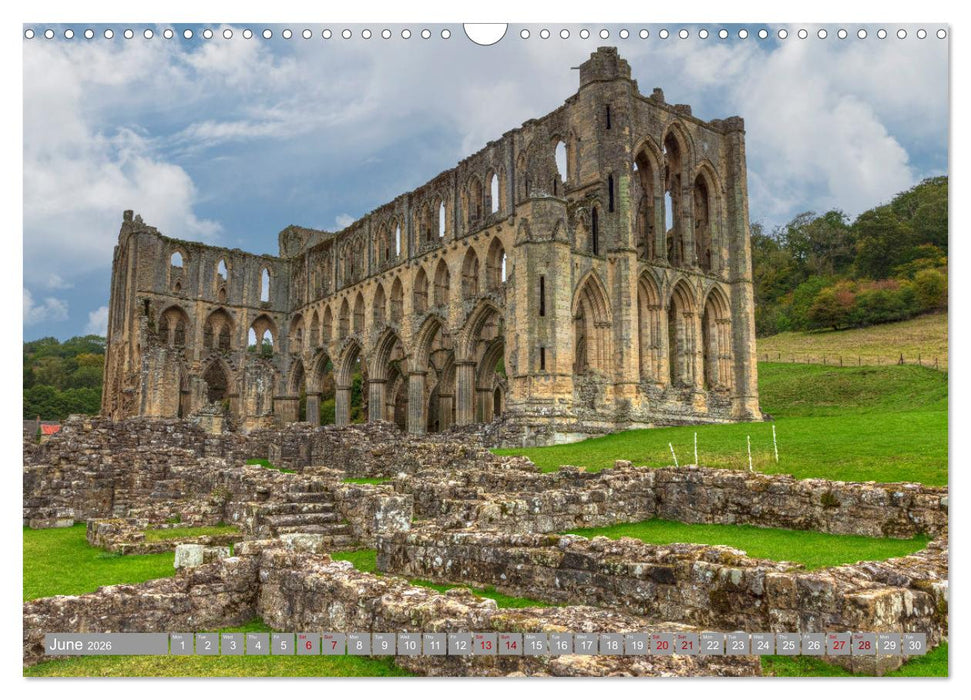 Yorkshire - Romantic between dales and coast (CALVENDO Monthly Calendar 2026)