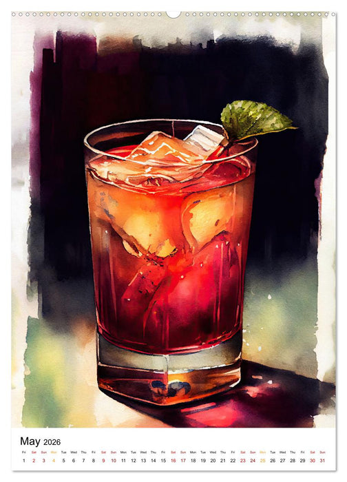 Artistic cocktails (CALVENDO Monthly Calendar 2026)
