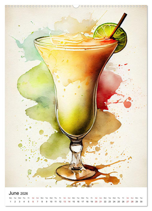 Artistic cocktails (CALVENDO Monthly Calendar 2026)