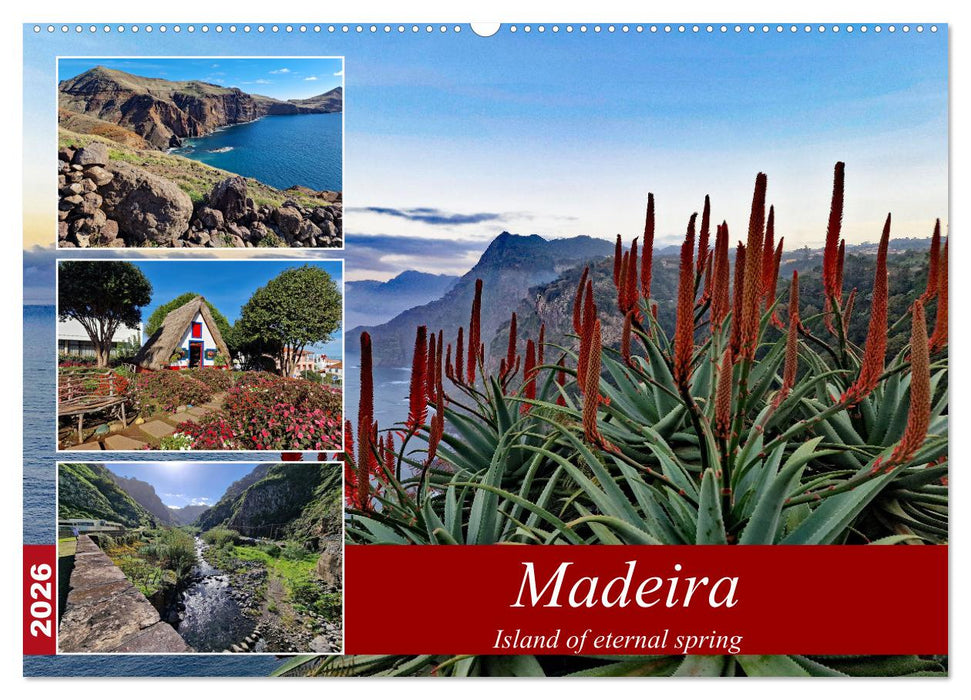 Madeira island of eternal spring (CALVENDO Monthly Calendar 2026)