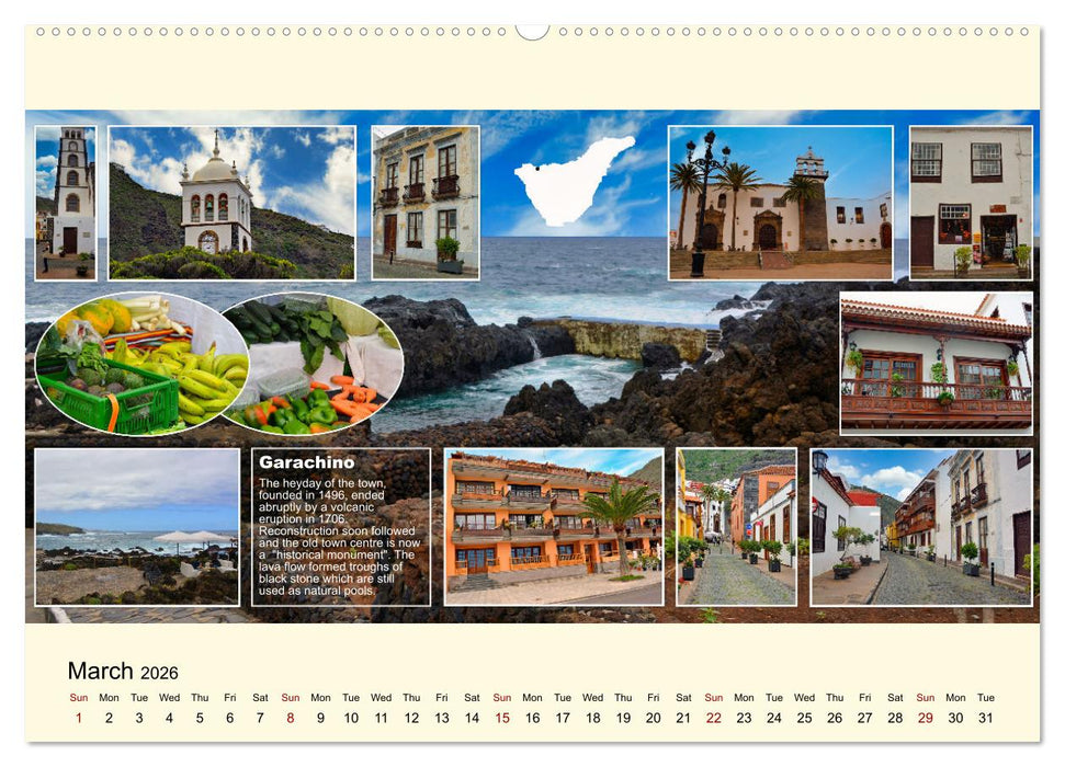Enchanting Tenerife (CALVENDO Monthly Calendar 2026)
