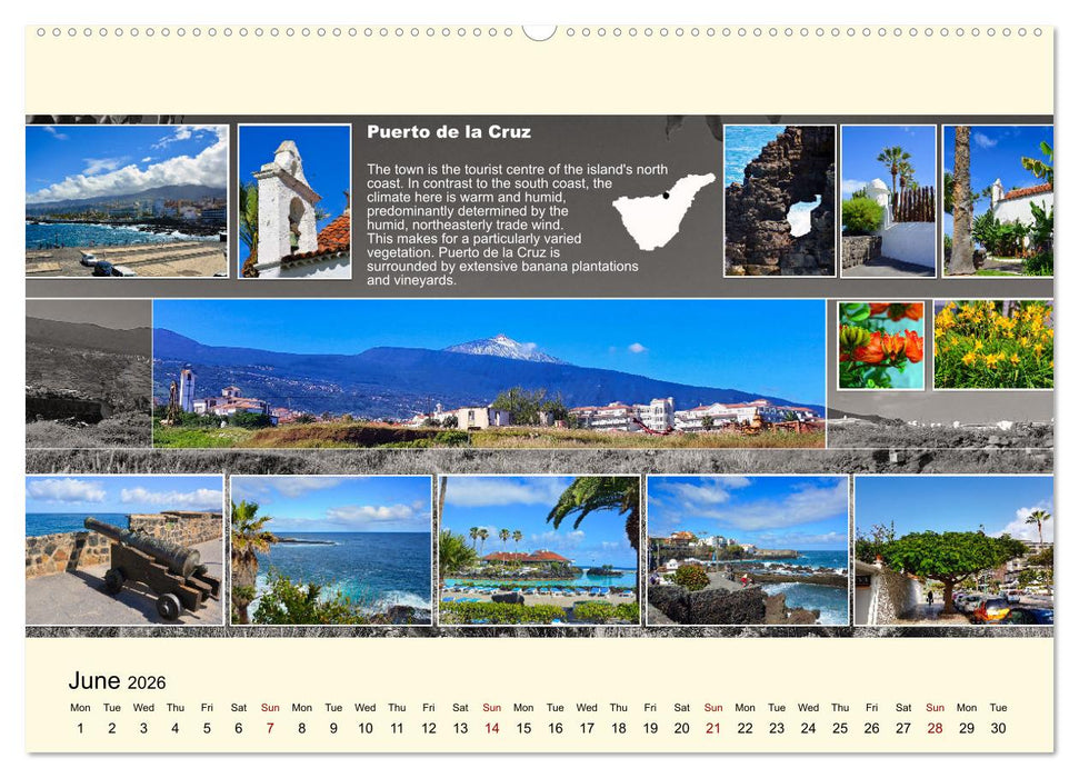 Enchanting Tenerife (CALVENDO Monthly Calendar 2026)