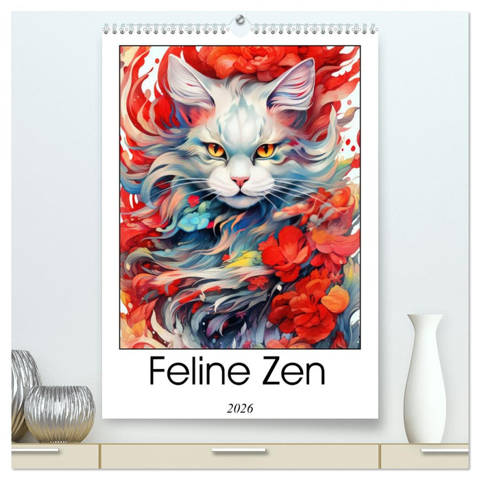 Feline Zen (CALVENDO Premium-Calendar 2026)