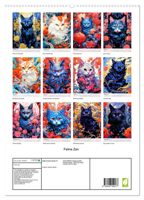 Feline Zen (CALVENDO Premium-Calendar 2026)