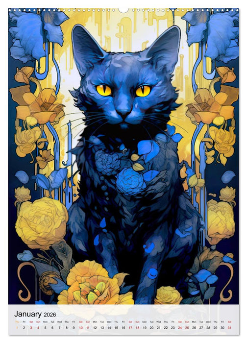 Feline Zen (CALVENDO Premium-Calendar 2026)