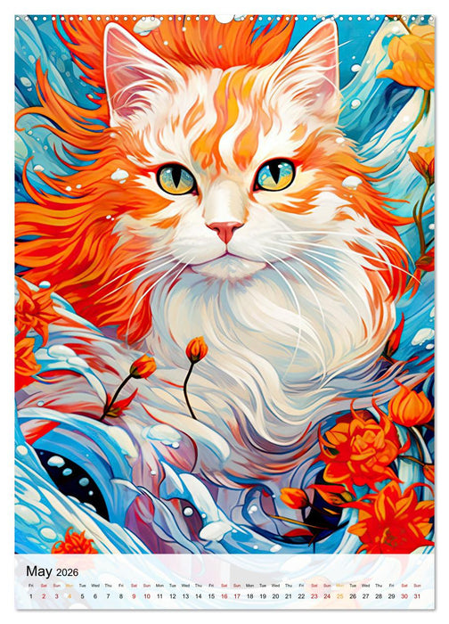 Feline Zen (CALVENDO Premium-Calendar 2026)