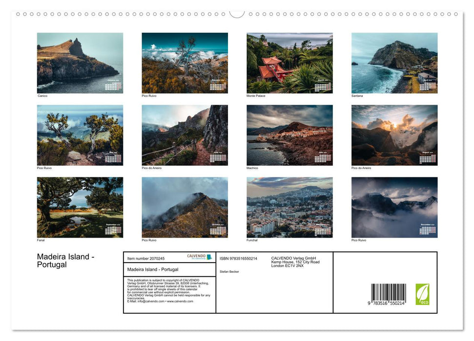 Madeira Island - Portugal (CALVENDO Premium-Calendar 2026)