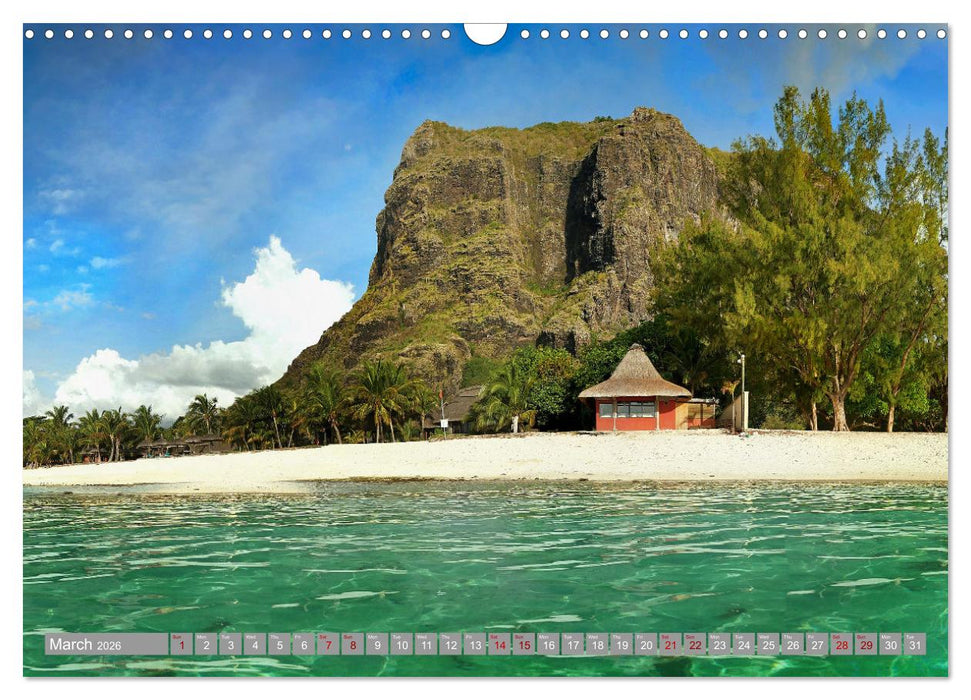 Mauritius A Tropical Paradise in The Indian Ocean (CALVENDO Monthly Calendar 2026)