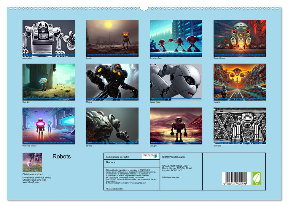 Robots (CALVENDO Premium-Calendar 2026)
