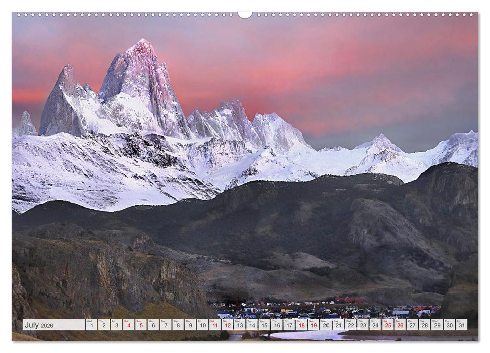 Patagonia, Argentina and Chile National Parks (CALVENDO Premium-Calendar 2026)