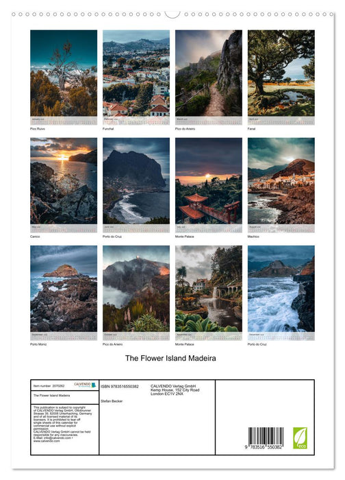 The Flower Island Madeira (CALVENDO Premium-Calendar 2026)