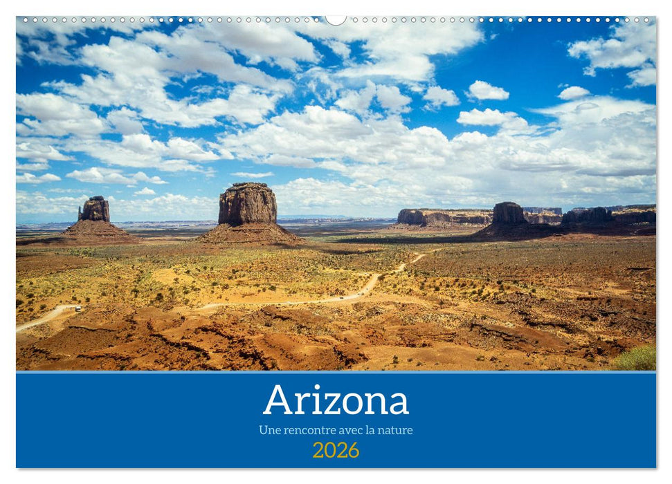 Arizona, une rencontre avec la nature (CALVENDO Calendrier mensuel 2026)