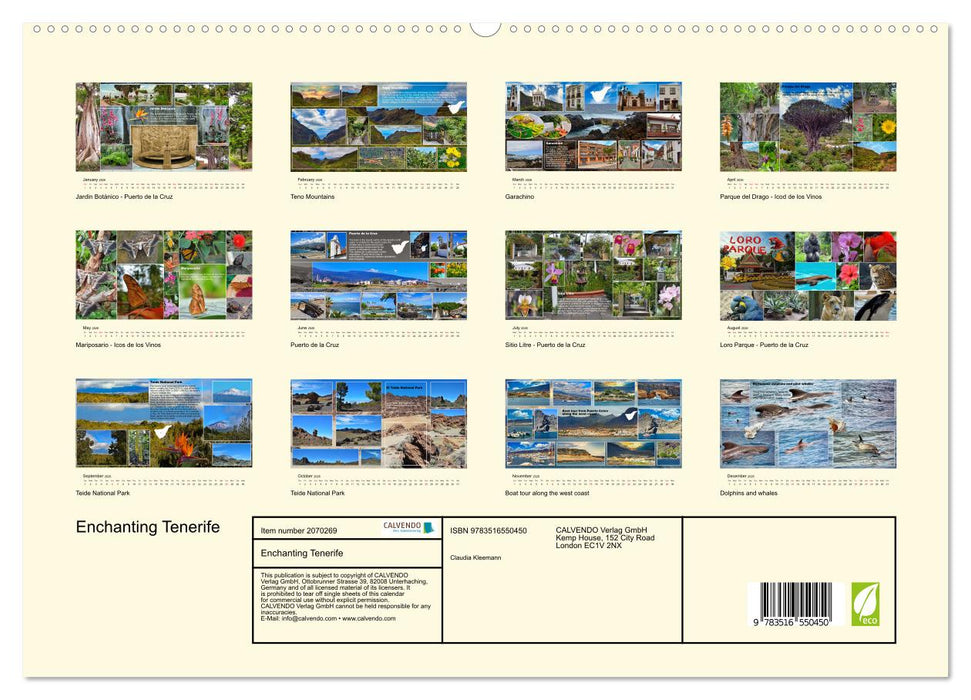 Enchanting Tenerife (CALVENDO Premium-Calendar 2026)