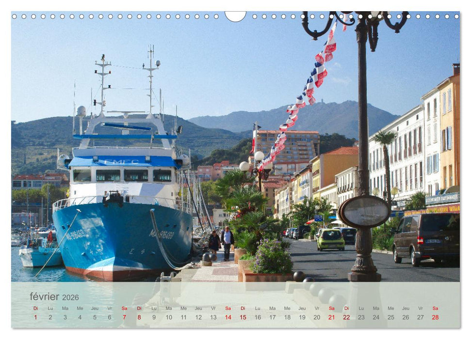 Côte Vermeille entre mer et Pyrénées (CALVENDO Calendrier mensuel 2026)