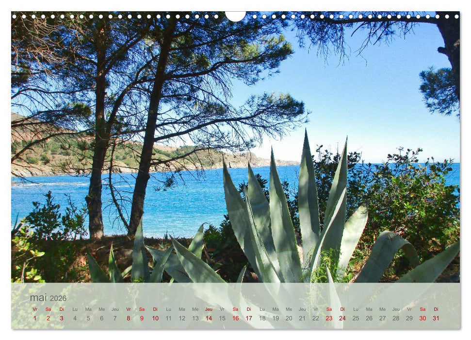 Côte Vermeille entre mer et Pyrénées (CALVENDO Calendrier mensuel 2026)