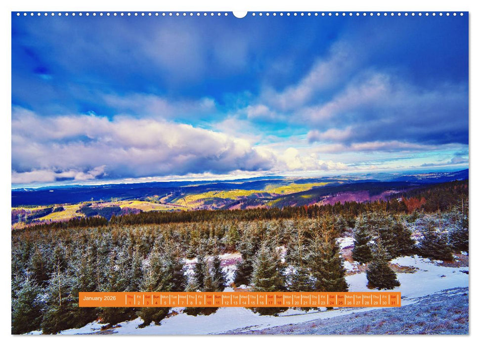 Unique Thuringian Forest (CALVENDO Monthly Calendar 2026)