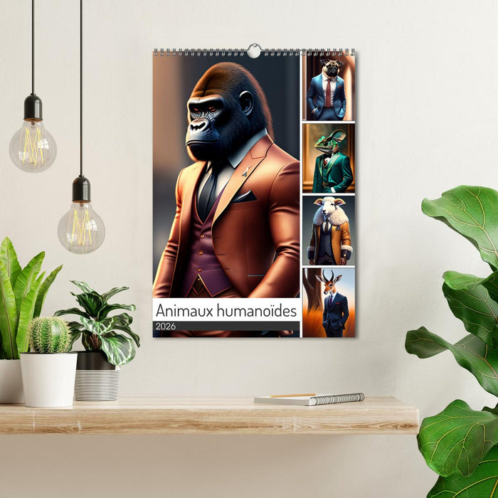 Animaux humanoïdes (CALVENDO Calendrier mensuel 2026)