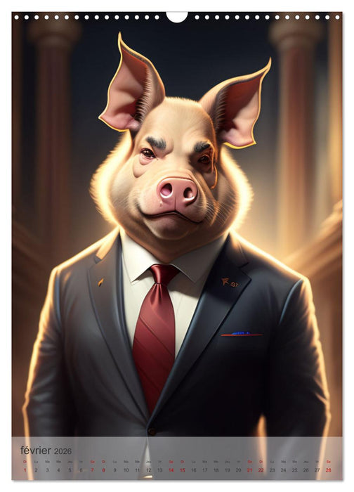 Animaux humanoïdes (CALVENDO Calendrier mensuel 2026)