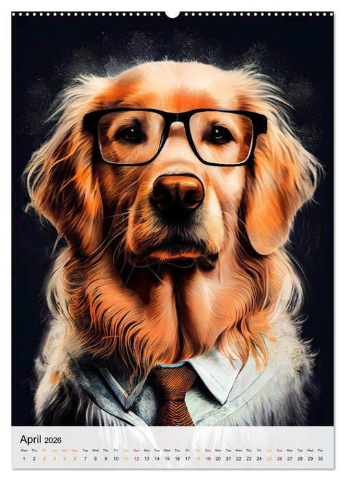 Hipster Dogs (CALVENDO Premium-Calendar 2026)