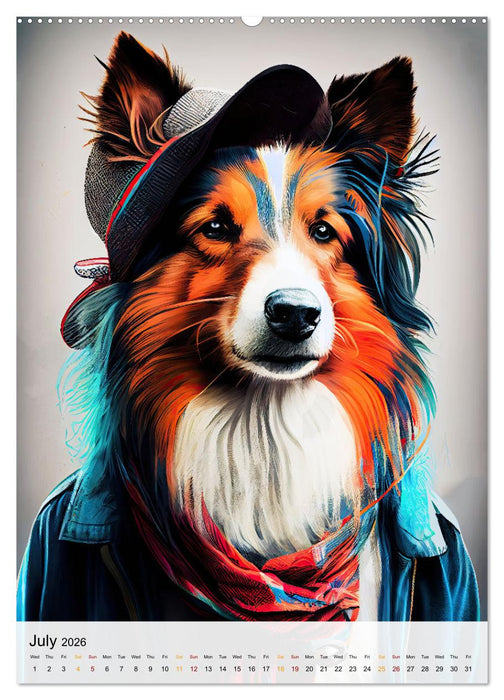 Hipster Dogs (CALVENDO Premium-Calendar 2026)