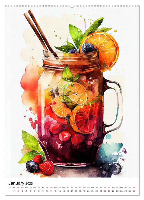 Artistic cocktails (CALVENDO Premium-Calendar 2026)