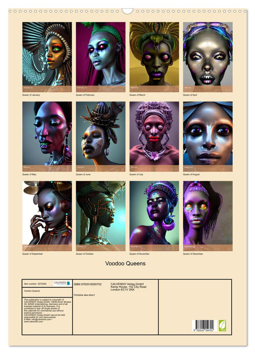 Voodoo Queens (CALVENDO Monthly Calendar 2026)