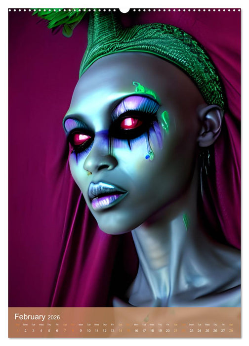 Voodoo Queens (CALVENDO Monthly Calendar 2026)