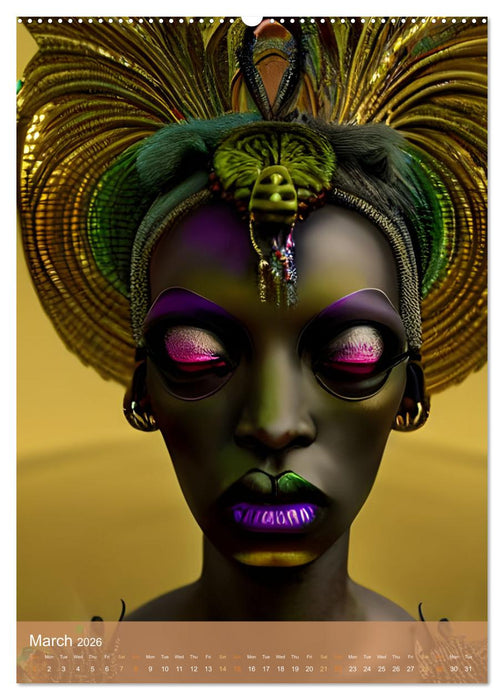 Voodoo Queens (CALVENDO Monthly Calendar 2026)