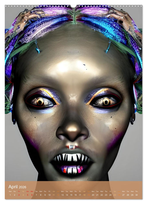 Voodoo Queens (CALVENDO Monthly Calendar 2026)