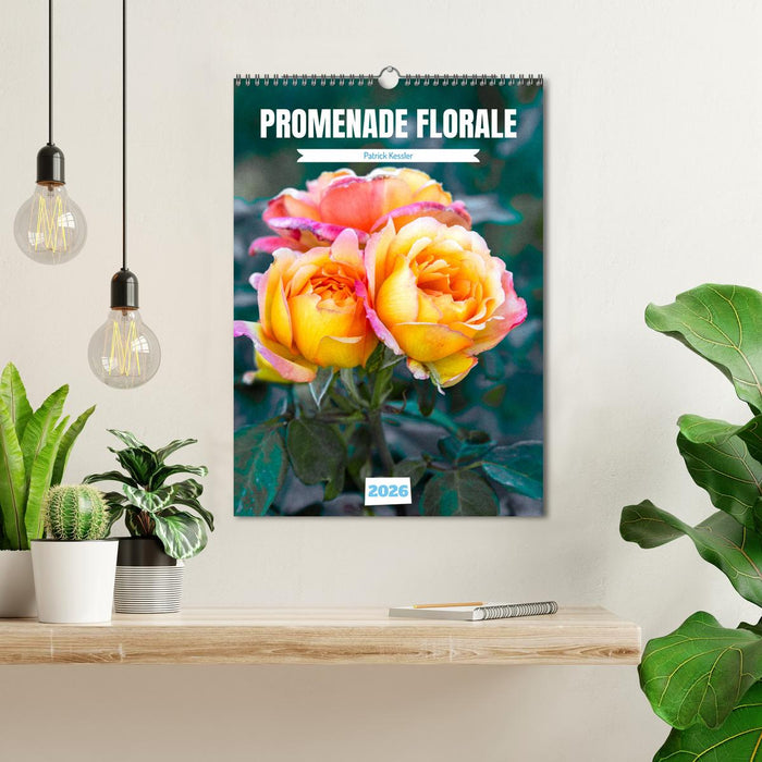 Promenade florale (CALVENDO Calendrier mensuel 2026)