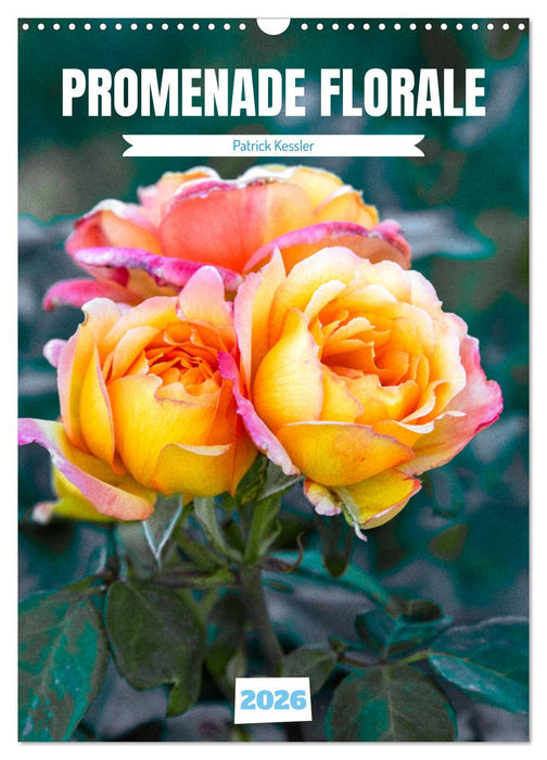 Promenade florale (CALVENDO Calendrier mensuel 2026)