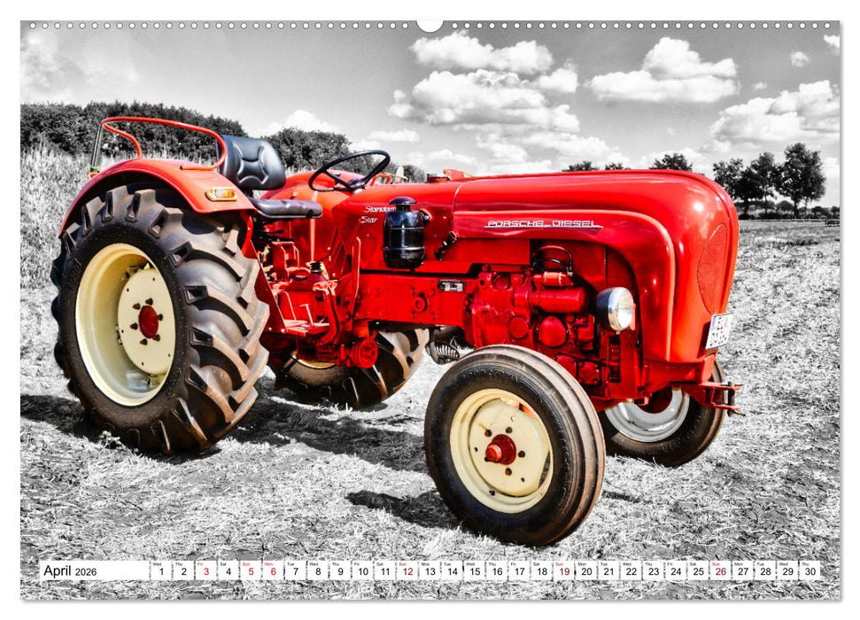 Tractors from past times (CALVENDO Monthly Calendar 2026)