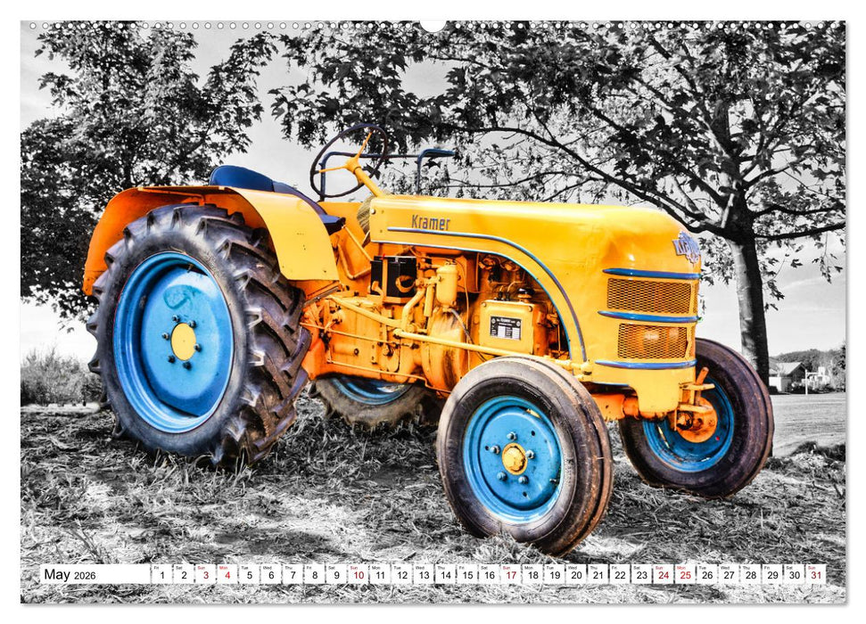 Tractors from past times (CALVENDO Monthly Calendar 2026)