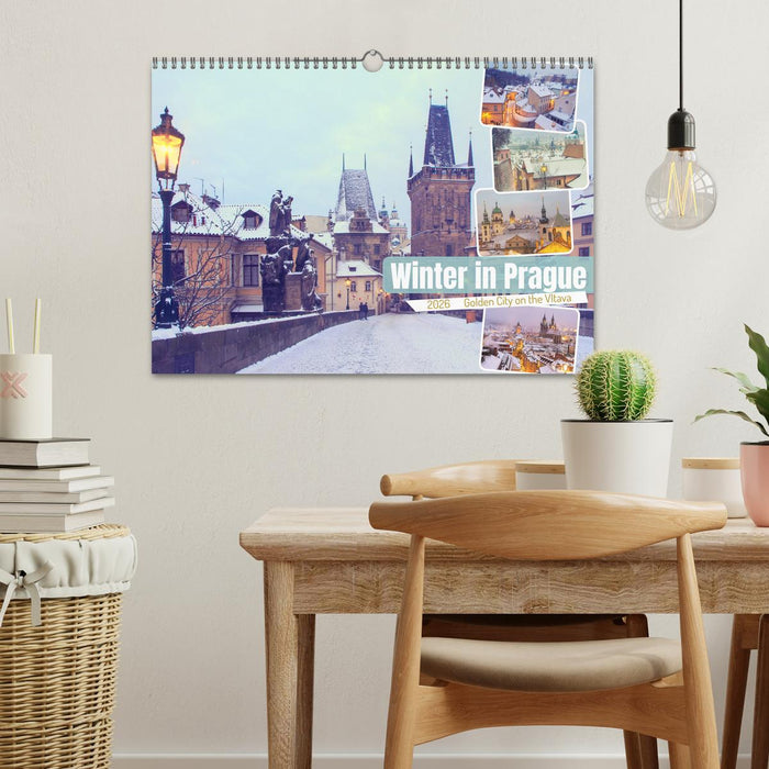 Winter in Prague (CALVENDO Monthly Calendar 2026)