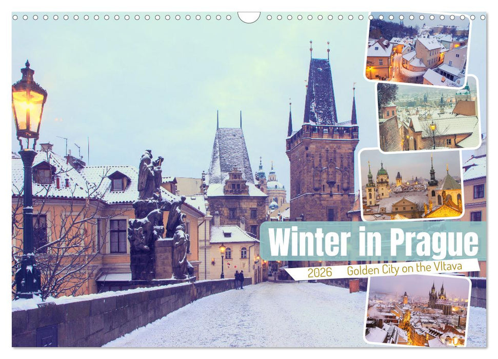 Winter in Prague (CALVENDO Monthly Calendar 2026)