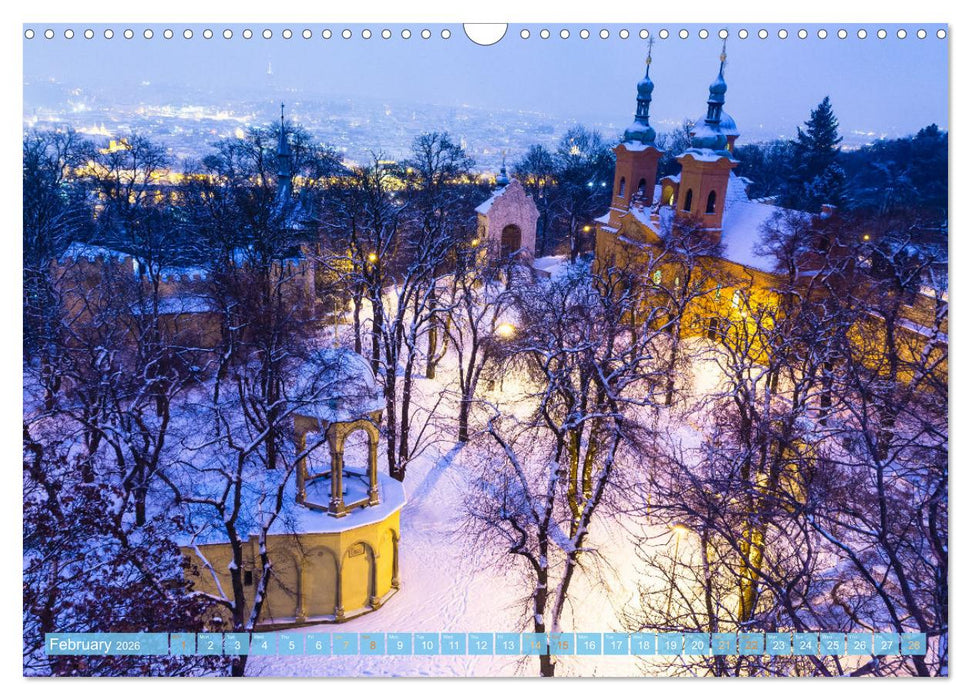 Winter in Prague (CALVENDO Monthly Calendar 2026)