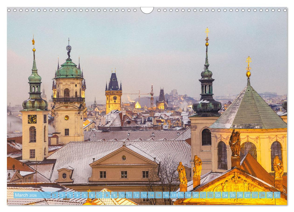 Winter in Prague (CALVENDO Monthly Calendar 2026)