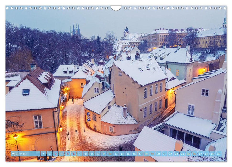 Winter in Prague (CALVENDO Monthly Calendar 2026)