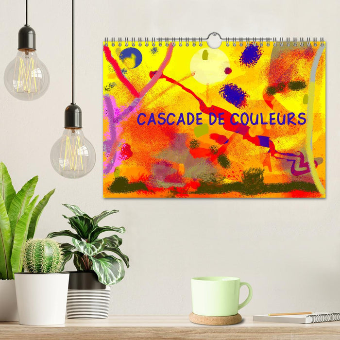 Cascade de couleurs (CALVENDO Calendrier mensuel 2026)