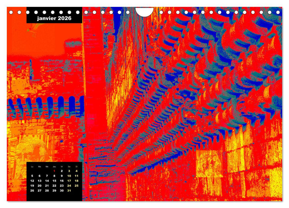 Cascade de couleurs (CALVENDO Calendrier mensuel 2026)