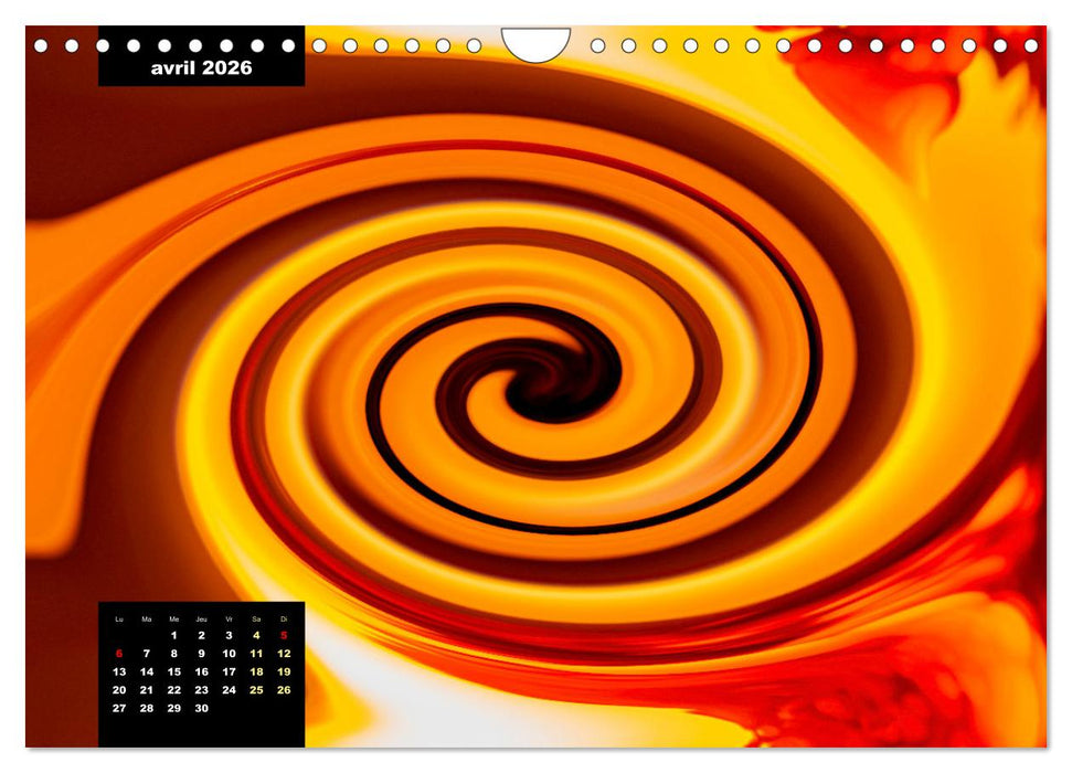 Cascade de couleurs (CALVENDO Calendrier mensuel 2026)